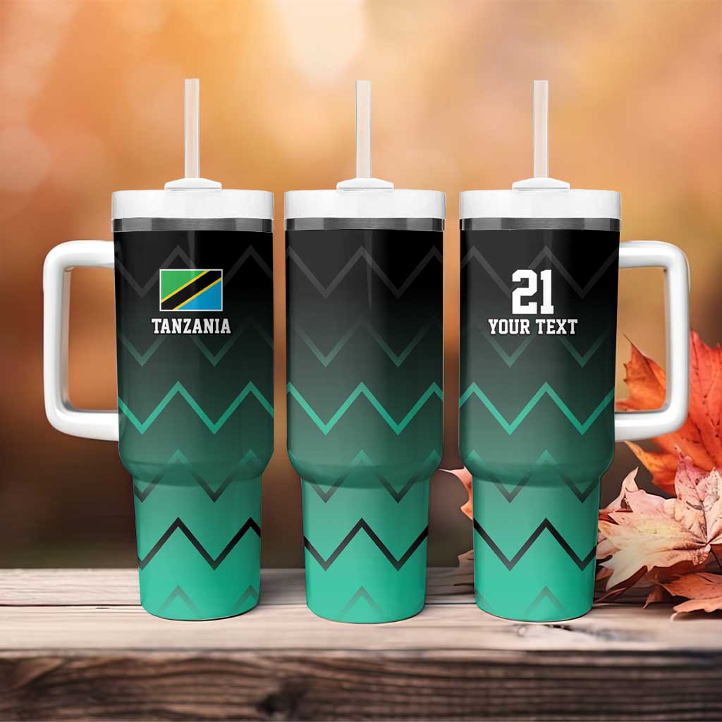 Custom Football African Tanzania Tumbler With Handle Retro 2023-24 Tanzania History - African Pride