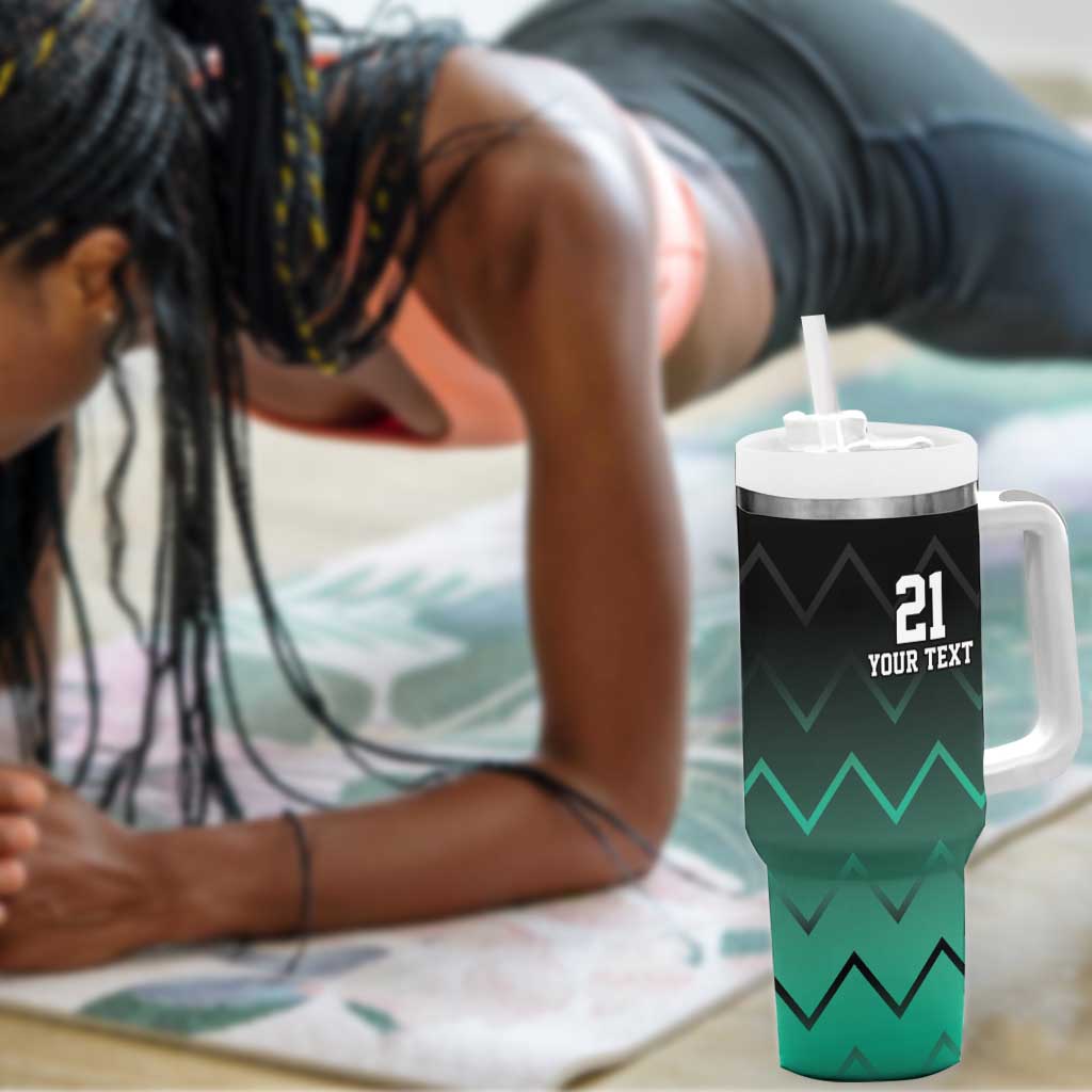 Custom Football African Tanzania Tumbler With Handle Retro 2023-24 Tanzania History - African Pride