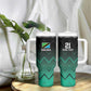 Custom Football African Tanzania Tumbler With Handle Retro 2023-24 Tanzania History - African Pride