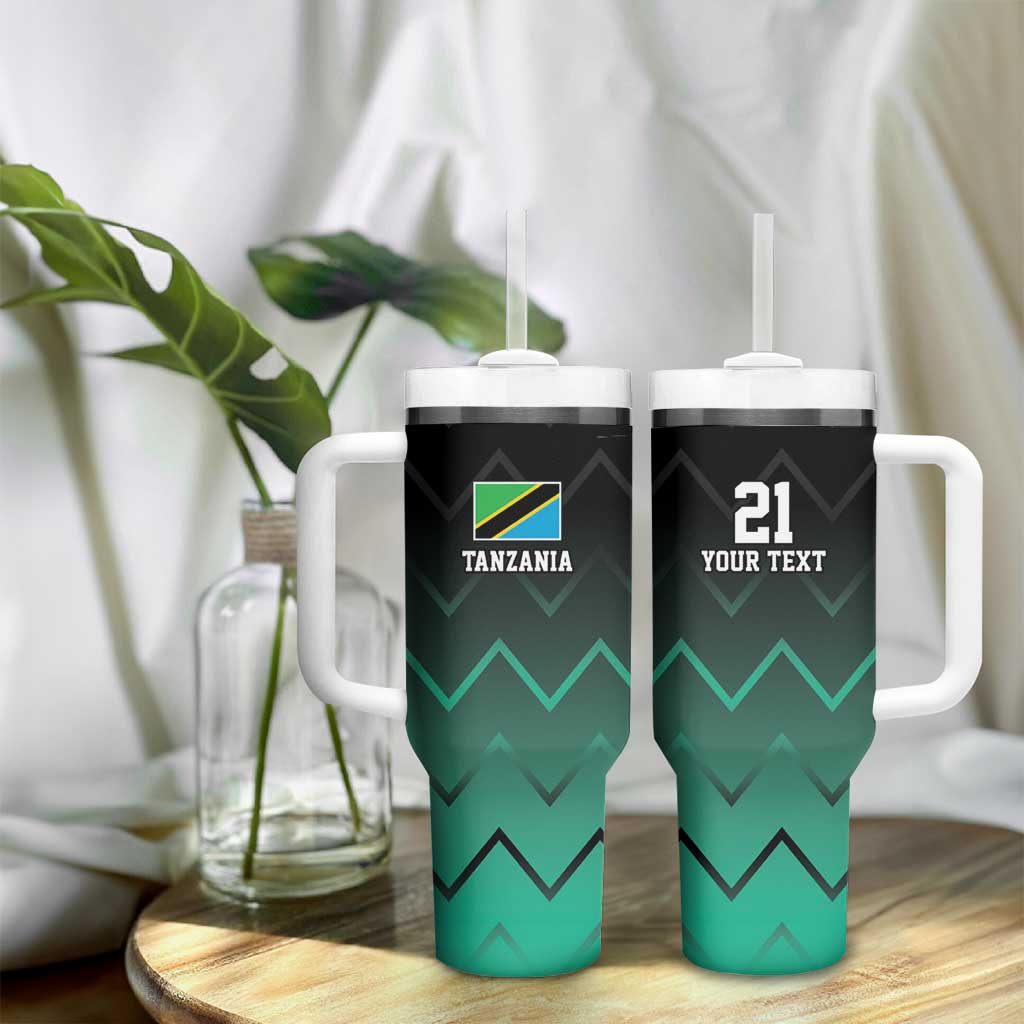 Custom Football African Tanzania Tumbler With Handle Retro 2023-24 Tanzania History - African Pride