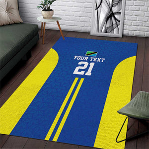 Custom Football African Tanzania Area Rug Taifa Stars Go Champion - African Pride