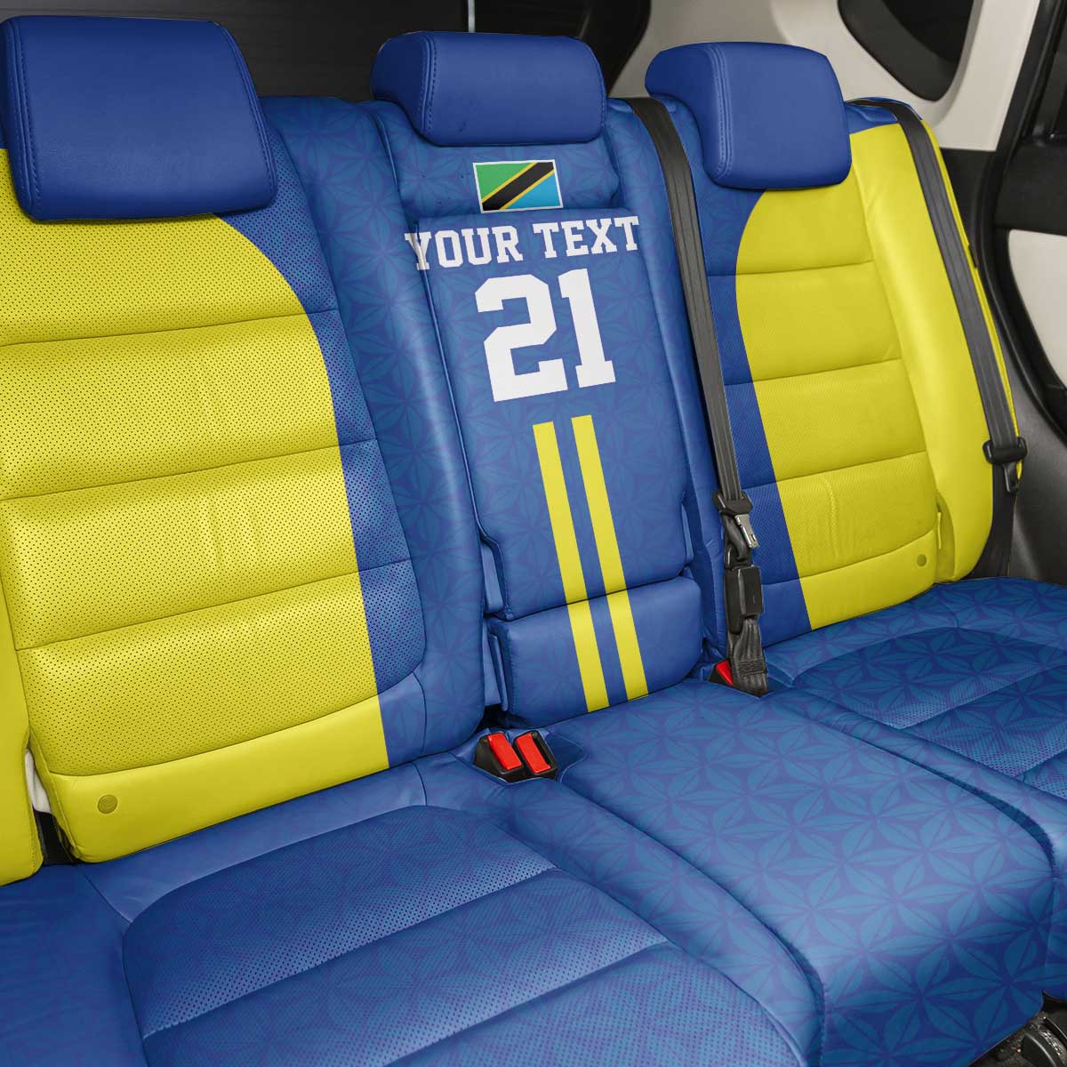 Custom Football African Tanzania Back Car Seat Cover Taifa Stars Go Champion - African Pride
