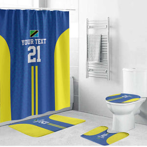 Custom Football African Tanzania Bathroom Set Taifa Stars Go Champion