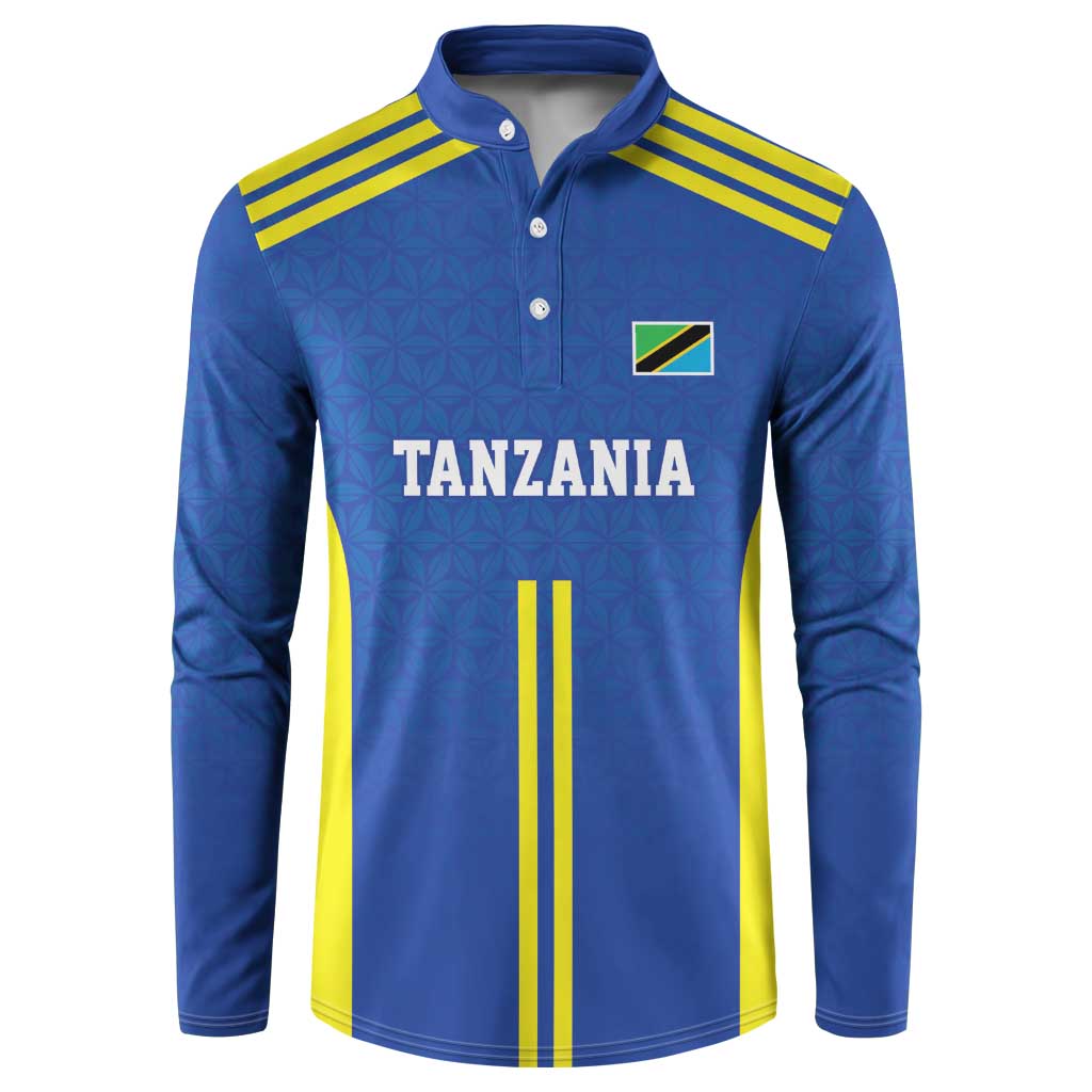 Custom Football African Tanzania Button Sweatshirt Taifa Stars Go Champion