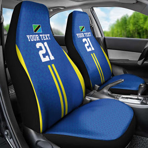 Custom Football African Tanzania Car Seat Cover Taifa Stars Go Champion - African Pride