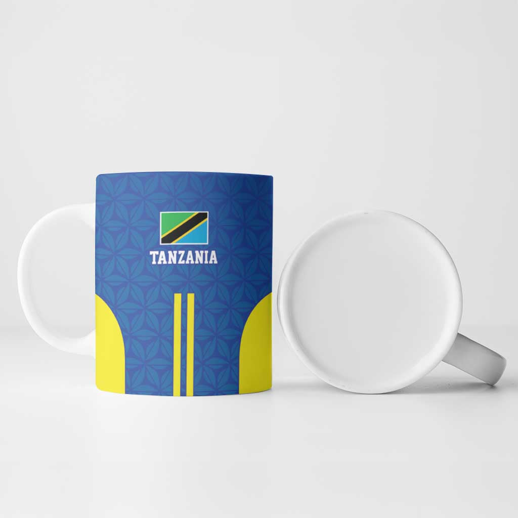 Custom Football African Tanzania Ceramic Mug Taifa Stars Go Champion