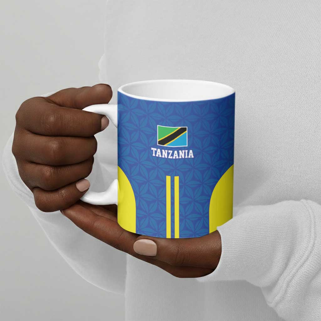 Custom Football African Tanzania Ceramic Mug Taifa Stars Go Champion