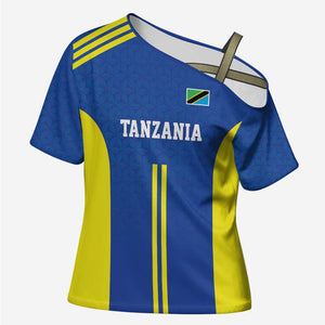 Custom Football African Tanzania Cross Shoulder Shirt Taifa Stars Go Champion