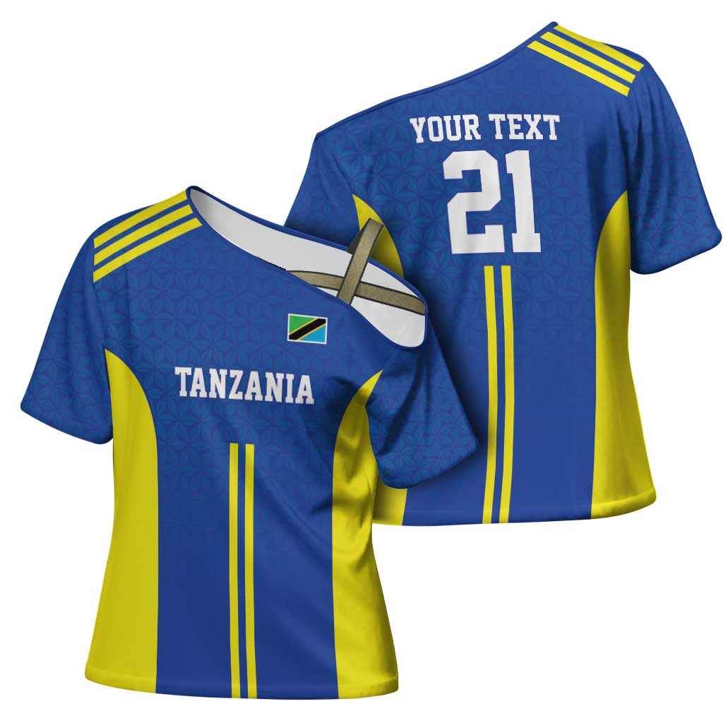 Custom Football African Tanzania Cross Shoulder Shirt Taifa Stars Go Champion
