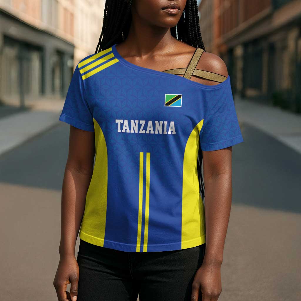 Custom Football African Tanzania Cross Shoulder Shirt Taifa Stars Go Champion