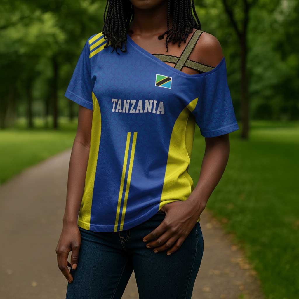 Custom Football African Tanzania Cross Shoulder Shirt Taifa Stars Go Champion