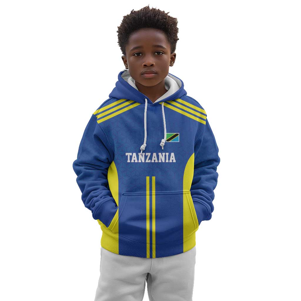 Custom Football African Tanzania Kid Hoodie Taifa Stars Go Champion - African Pride