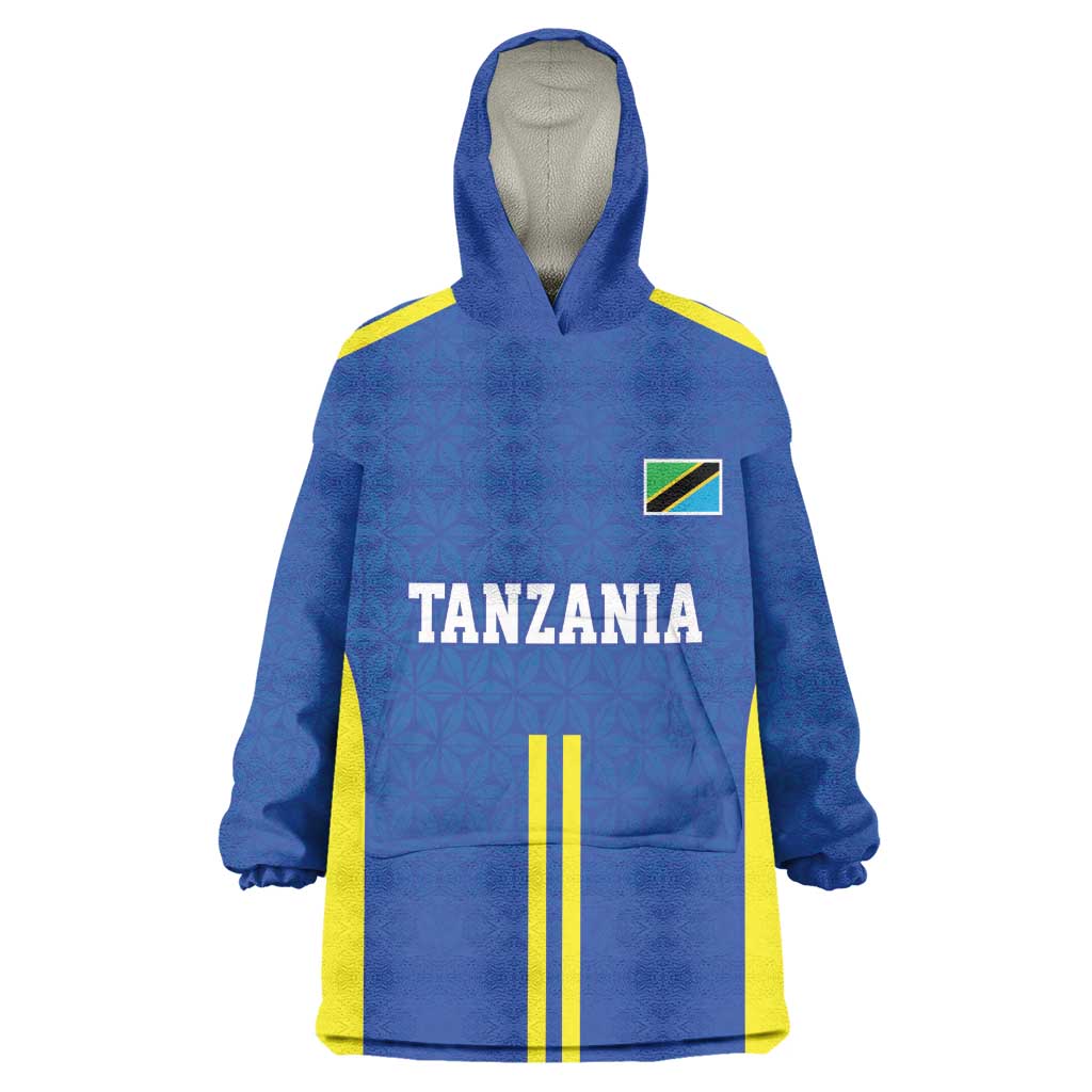 Custom Football African Tanzania Kid Wearable Blanket Hoodie Taifa Stars Go Champion - African Pride