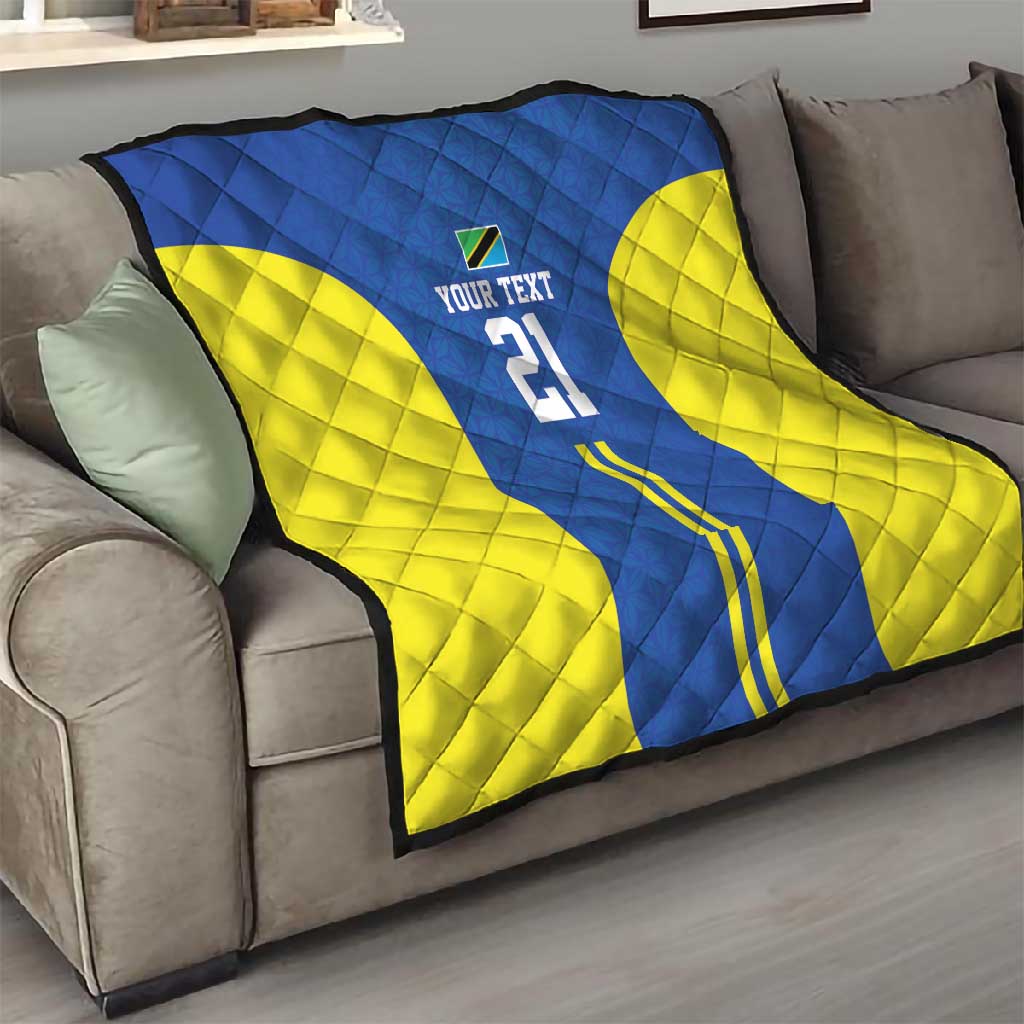 Custom Football African Tanzania Quilt Taifa Stars Go Champion - African Pride