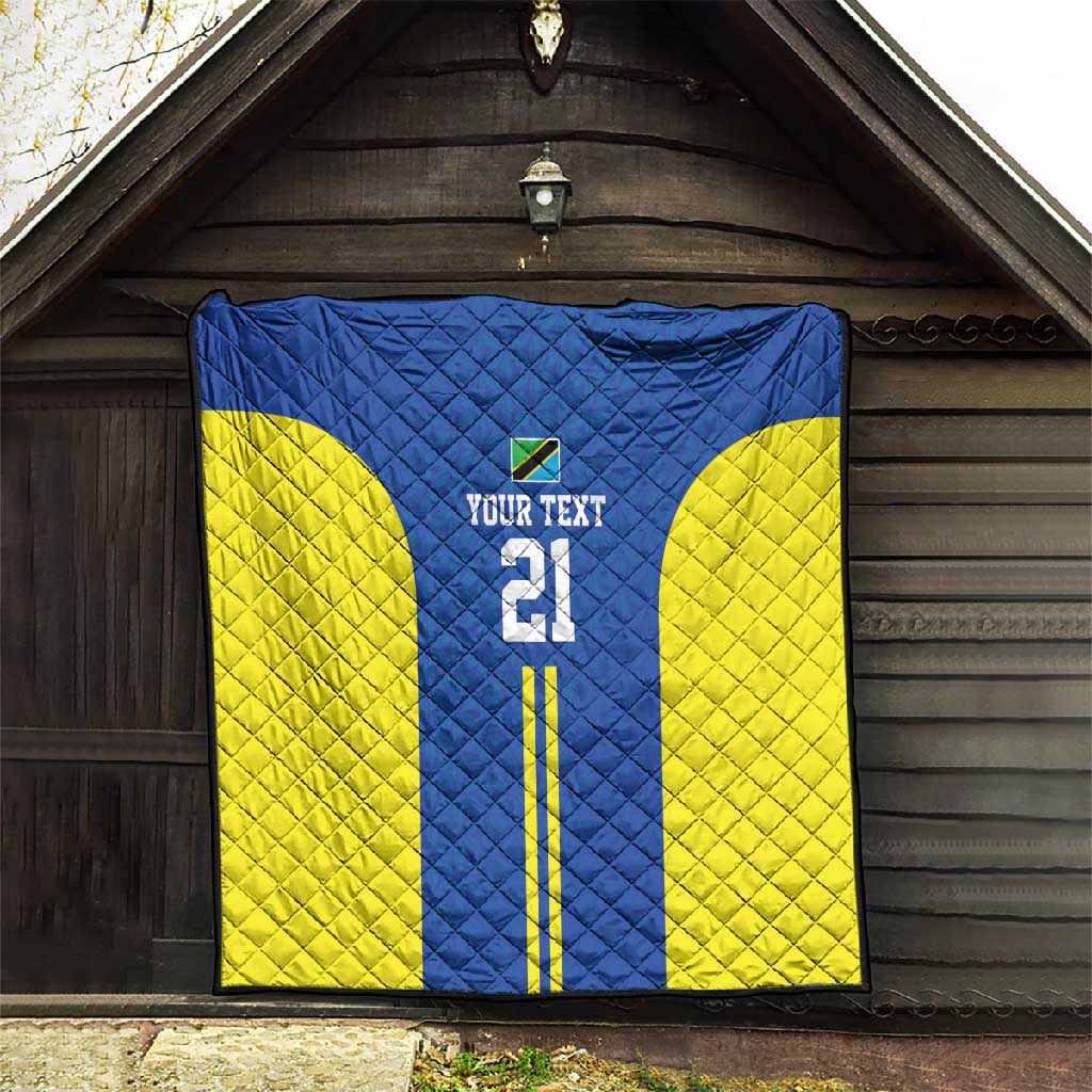 Custom Football African Tanzania Quilt Taifa Stars Go Champion - African Pride