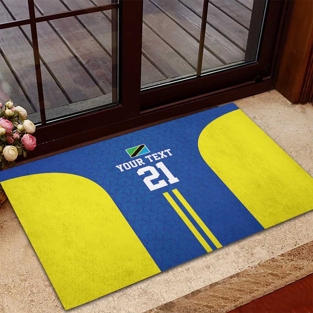 Custom Football African Tanzania Rubber Doormat Taifa Stars Go Champion - African Pride