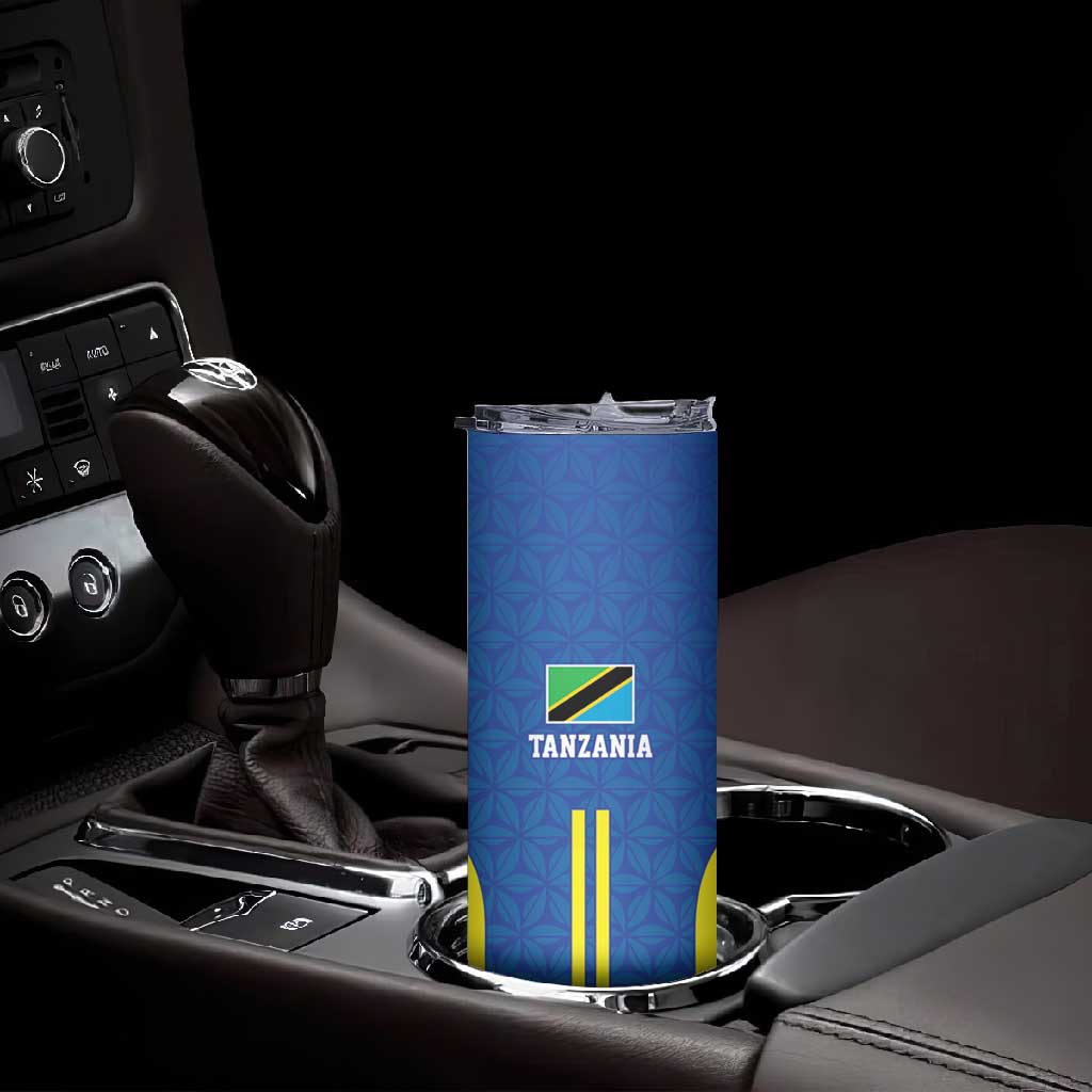 Custom Football African Tanzania Skinny Tumbler Taifa Stars Go Champion - African Pride