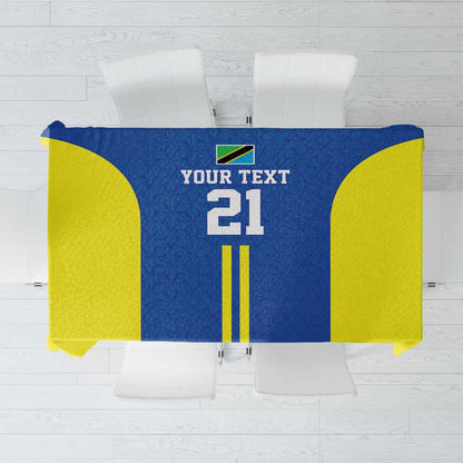 Custom Football African Tanzania Tablecloth Taifa Stars Go Champion - African Pride