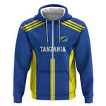 Custom Football African Tanzania Zip Hoodie Taifa Stars Go Champion - African Pride