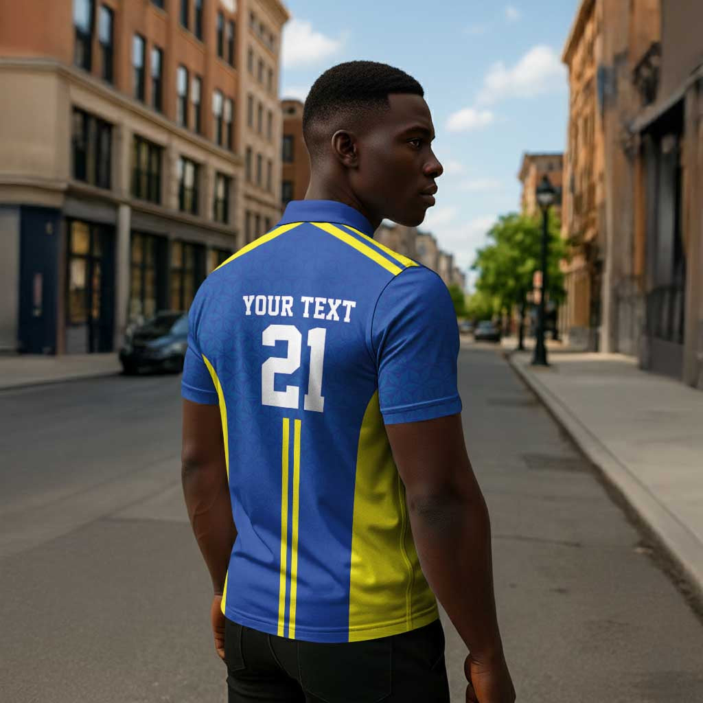 Custom Football African Tanzania Zipper Polo Shirt Taifa Stars Go Champion