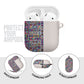 African Ndebele Art Patterns AirPods Case Beige Half Style