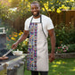 African Ndebele Art Patterns Apron Beige Half Style
