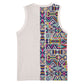 African Ndebele Art Patterns Basketball Jersey Beige Half Style