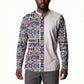 African Ndebele Art Patterns Button Sweatshirt Beige Half Style