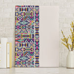 African Ndebele Art Patterns Canvas Wall Art Beige Half Style
