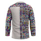 African Ndebele Art Patterns Hockey Jersey Beige Half Style