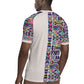 African Ndebele Art Patterns Rugby Jersey Beige Half Style