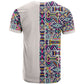 African Ndebele Art Patterns T shirt Beige Half Style
