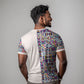 African Ndebele Art Patterns T shirt Beige Half Style