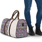 African Ndebele Art Patterns Travel Bag Beige Half Style