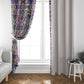 African Ndebele Art Patterns Window Curtain Beige Half Style