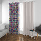African Ndebele Art Patterns Window Curtain Beige Half Style