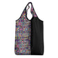 African Ndebele Art Patterns Grocery Bag Black Half Style