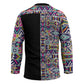 African Ndebele Art Patterns Hockey Jersey Black Half Style