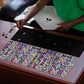 African Ndebele Art Patterns Puzzle Black Half Style