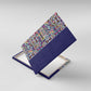 African Ndebele Art Patterns Canvas Wall Art Navy Blue Half Style