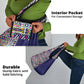 African Ndebele Art Patterns Grocery Bag Navy Blue Half Style