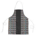 African Ndebele Traditional Attire Apron Black Ndebele Stripe