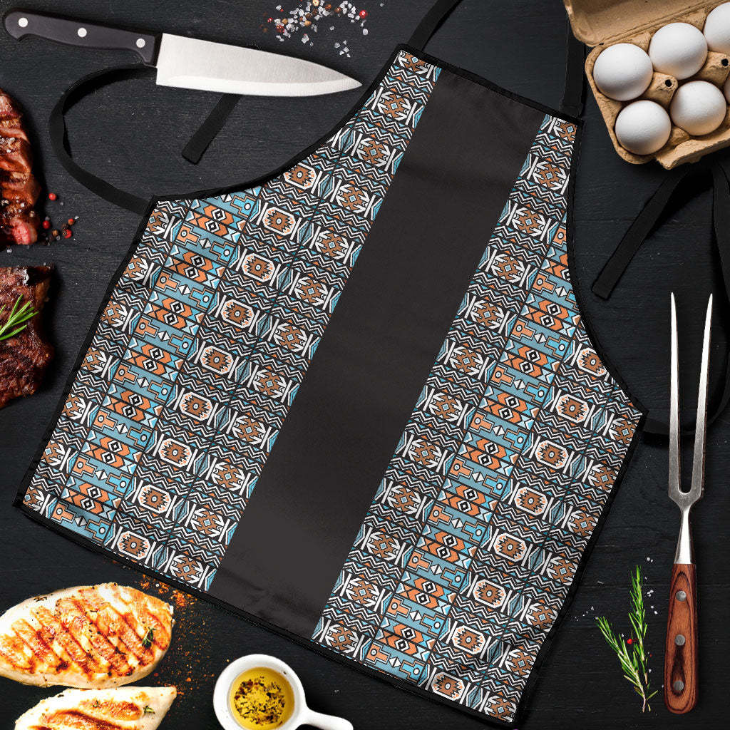 African Ndebele Traditional Attire Apron Black Ndebele Stripe