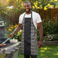 African Ndebele Traditional Attire Apron Black Ndebele Stripe