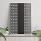 African Ndebele Traditional Attire Canvas Wall Art Black Ndebele Stripe