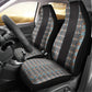 African Ndebele Traditional Attire Car Seat Cover Black Ndebele Stripe