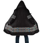 African Ndebele Traditional Attire Cloak Black Ndebele Stripe