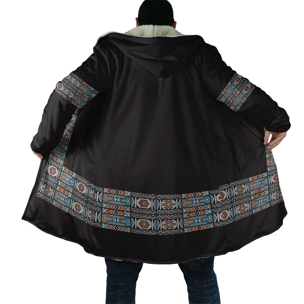 African Ndebele Traditional Attire Cloak Black Ndebele Stripe