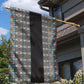 African Ndebele Traditional Attire Garden Flag Black Ndebele Stripe