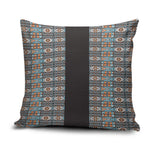 African Ndebele Traditional Attire Pillow Cover Black Ndebele Stripe